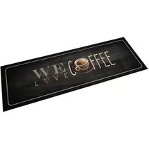 vidaXL Küchenteppich Waschbar Kaffee 60x180 cm Samt