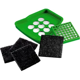 Naber Cabbi 3 plus, Abfallsammler, hellgrau. - Mülleimer - Grau/Grün/Hellgrau