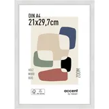 accent by nielsen Bilderrahmen Zoom 21x29,7 cm (A4), Weiß, - Weiß