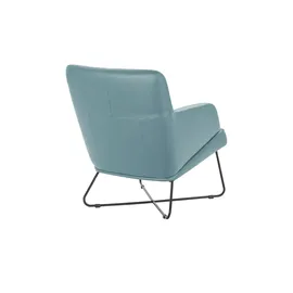 Ravensberger Werkstätten Sessel RW Wing Leder 67 x 87 x 74 cm Blau