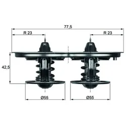 Thermostat Kühlmittel MAHLE TX 32 75D