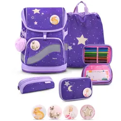 Belmil Smarty Plus Premium Schulranzen Set 5-teilig Dahlia Dahlia Schulranzen Set