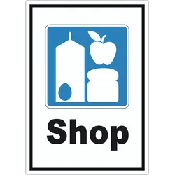 Shop Aufkleber A4 (210x297mm)