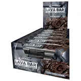 IronMaxx Lava Protein Bar - Dark Cookie - 18x40g | High Protein Riegel mit cremigem Kern & Erdnuss-Karamell-Topping | Zuckerarm & ohne Palmöl