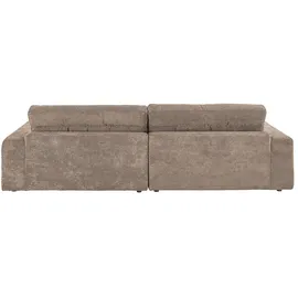 KAWOLA Ecksofa Lana Cord Recamiere rechts taupe