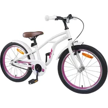 vidaXL Kinderfahrrad 18 Zoll weiß