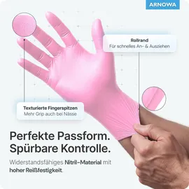 ARNOWA GmbH ARNOMED Nitril Blossom Rose - Größe M