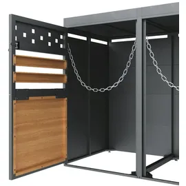 MC Star Mülltonnenbox 2er 120-240 Liter anthrazit