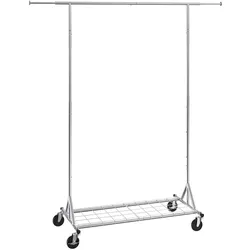 VEVOR Mobiler Kleiderständer Garderobenständer Kleiderstange 1452–1883mm