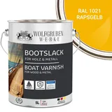 WO-WE Lack Bootslack Schiffslack Parkettlack Yachtlack W400, 0,75-5L, Seidenglänzend, Lösemittelbasis gelb