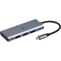 ISY IHU-5000 USB Adapter, Silber Aluminium