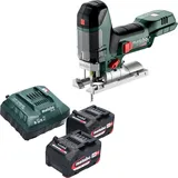 Metabo, Stichsäge, ST 18 LT 130 BL Akku Stichsäge 18 V 130 mm Brushless + 2x Akku 4,0 Ah + Ladegerät