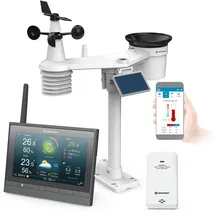 Bresser MeteoChamp HD WLAN Wetter Center 7-in-1 - Grau