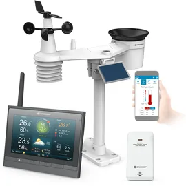 Bresser MeteoChamp HD WLAN Wetter Center 7-in-1 - Grau