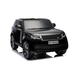 ES-Toys Elektro Kinderauto Land Rover Range Rover, 2 Sitzer, EVA-Reifen, Allrad schwarz