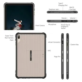 Ulefone Rugking Pad Pro 8,68" 4G 2023 8 GB RAM 128 GB Grau