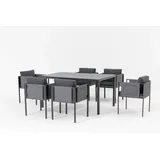 Primaster Garten-Essgruppe Ascona Stahl 6 Personen