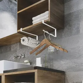 Intirilife 2x Papierrollenhalterung in Weiß - Z-Form, in Gr.: onesize