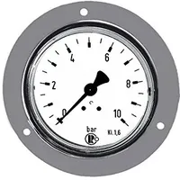 Riegler Standardmano., Frontring verchr., G 1/4 hinten, 0 -
