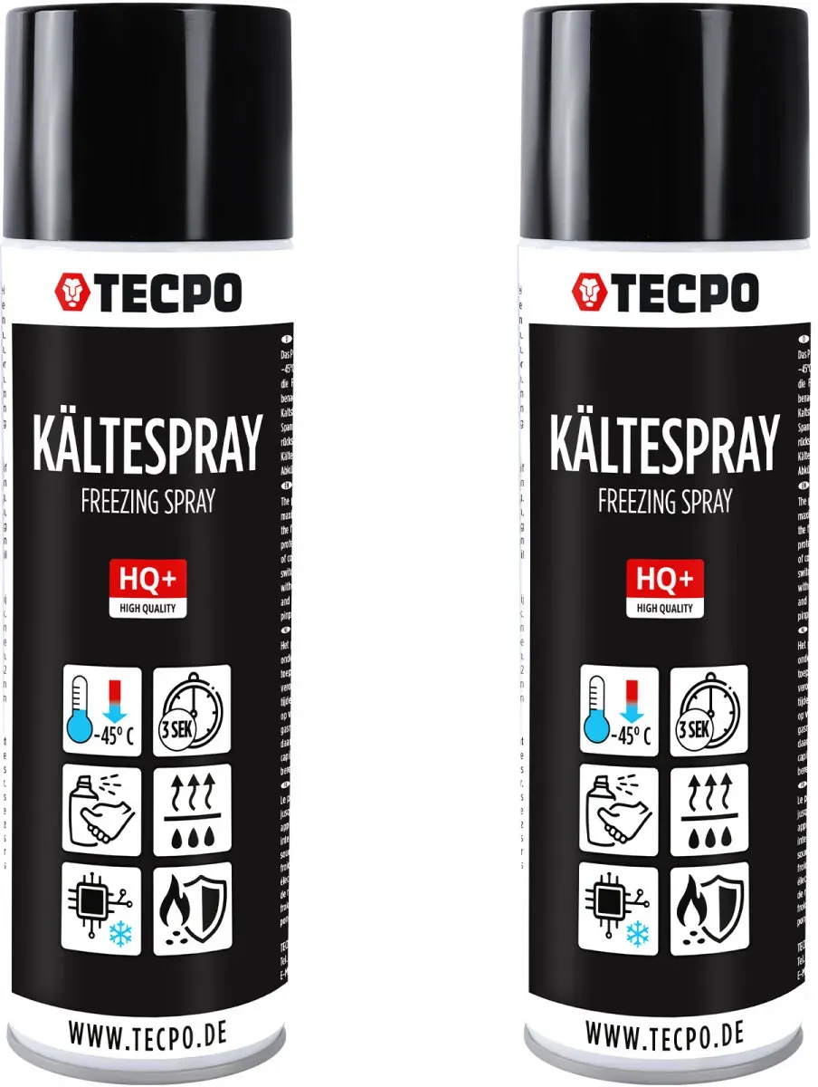 2x TECPO Kältespray Kühlspray, 500 ml