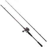 Abu Garcia MAX LP Hecht Combo 1,98m |30-90g Angelrute Reel Combo Baitcast Combos Raubfischköder Angeln Hecht Barsch Zander Unisex Schwarz