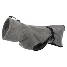 Trixie Bademantel Hund L Frottee grau