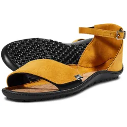 leguano jara Barfußschuhe Sandale gelb- Gr. 42