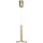 Nova Luce Palencia 1-flg. 11 W Durchmesser 60 cm gold