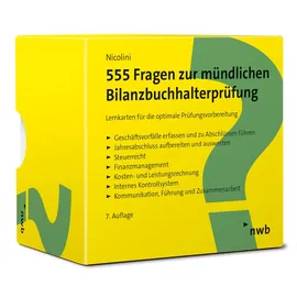 Nwb Verlag 555 Fragen zur mündlichen Bilanzbuchhalterprüfung