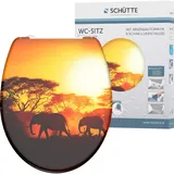 Schütte WC-Sitz Africa Duroplast mit Absenkautomatik & Schnellverschluss