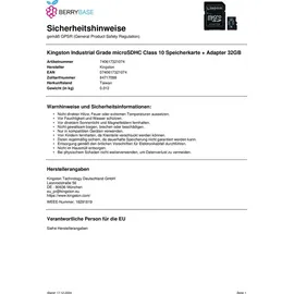 Kingston Industrial microSD (SDCIT2)