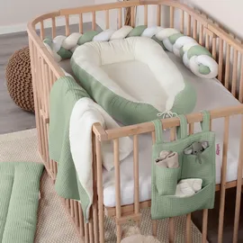 babybay Utensilo für alle Modelle Waffelpiqué, jadegrün