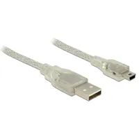 DeLock USB2.0-Kabel A-MiniB: 0.5m (0.50 m USB 2.0), Kabel