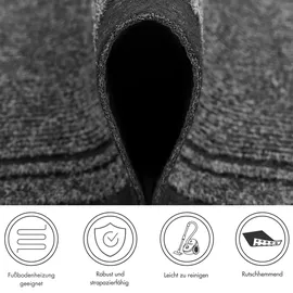 Andiamo »Mitch, Made in Belgium« rechteckig 6 mm Höhe Schmutzfangläufer, meliert, mit Bordüre, In- und Outdoor geeignet