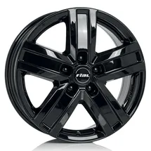 Rial Transporter 6,5 x 16 5 x 160 ET60 Schwarz Glänzend