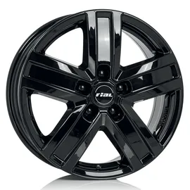 Rial Transporter 6,5 x 16 5 x 160 ET60 Schwarz Glänzend