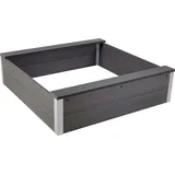 Dobar Sandkasten Theo mit Dach Silbergrau
