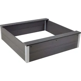 Dobar Sandkasten Theo mit Dach Silbergrau