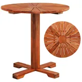 vidaXL Bistrotisch Ø 70 x 70 cm braun