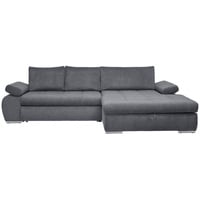 Carryhome Ecksofa Grau, - 294x173 cm,