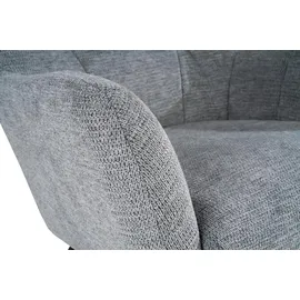 Home4You Schaukelstuhl 68 x 101 x 50 cm Grau/Schwarz mit Wippfunktion