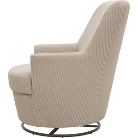 INOSIGN »HETTY, Drehsessel mit Wippfunktion, Lese-Sessel in Cord und Microfaser« 1 Stk. tlg. mit Federkern, auch im Set mit passendem Hocker