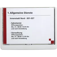 Durable Türschild CLICK SIGN Kunststoff weiß DIN A5 quer
