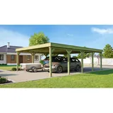 Weka Doppelcarport 609 mit Stahltrapezblechdach BxT: 600 cm x 812 cm