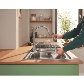 Grohe Abtropfablage (Material: Silikon, 450 x 250 mm Keramik/schwarz - Schwarz