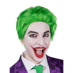 Metamorph Kostüm-Perücke Joker Clown Perücke Jack für Halloween Karneval, Hochwertige, grüne Perücke des Clowns aus dem früheren Kinofilm grün