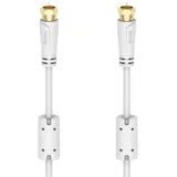 Hama Koaxialkabel für Kabelrouter F-Stecker 3 m Weiß