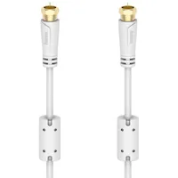 Hama Koaxialkabel für Kabelrouter F-Stecker 3 m Weiß