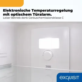 Exquisit KGC265-70-NF-WS-040C Kühl-Gefrierkombination (251 l, 1805 mm hoch, Inoxlook-az)
