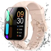 Parsonver Smartwatch Damen mit 5ATM Wasserdicht, Sportuhr zum Schwimmen, 1,8" HD Fitnessuhr Damen mit 100+ Sportmodi, Herzfrequenz und Schlaftracking, Smart Watch für Android & iOS, Roségold, FF2